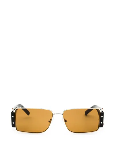 Mcm Rectangle-frame Sunglasses In Gold