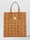 Mcm Women Printed Canvas Small Aren Shopping Bag In Brown