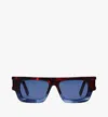 Mcm Rectangular Sunglasses In Blue Havana