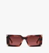 Mcm Rectangular Sunglasses In Rose Brown