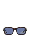 Mcm Rectangular-frame Logo-plaque Sunglasses In Black