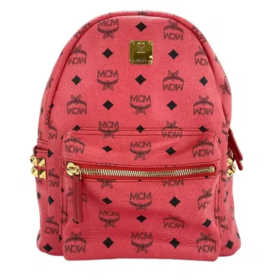 Pre-owned Mcm Red Color Backpack ()