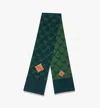 Mcm Reversible Lauretos Stole In Wool And Recycled Cashmere In Forest Green