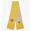 Mcm Reversible Lauretos Stole In Wool And Recycled Cashmere In Yellow