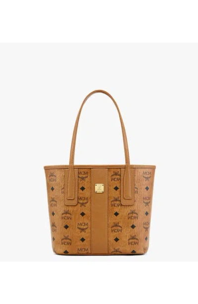 Mcm Reversible Liz Shopper In Cognac