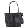 Mcm Reversible Liz Shopper In Visetos In Black