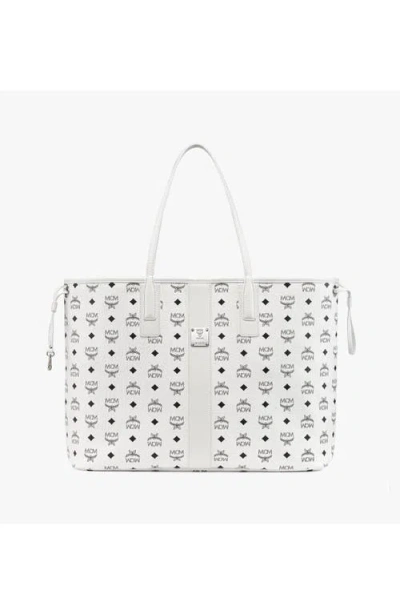 Mcm Reversible Liz Shopper In White