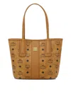 Mcm Liz Visetos Double-sided Shopping Bag In Brown