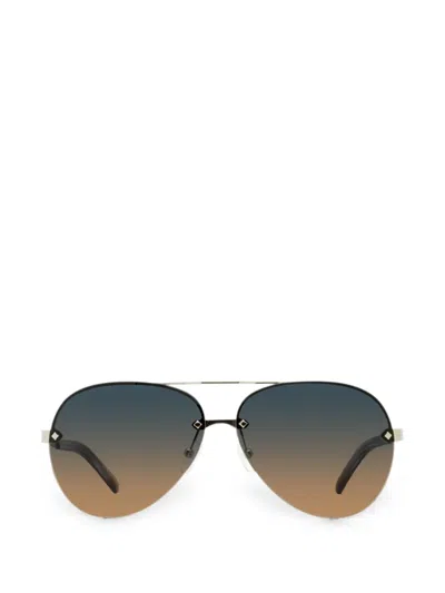 Mcm Rimless Pilot-frame Sunglasses In Metallic