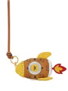 Mcm Rocket-pouch Charm In Brown