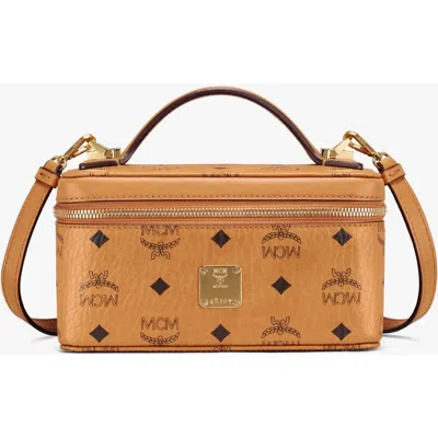 Mcm Rockstar Vanity Case In Brown