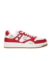 Mcm Neo Terrain Lo Sneakers In Visetos In White