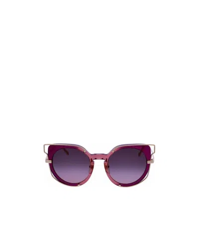 Mcm Round Sunglasses In Purple