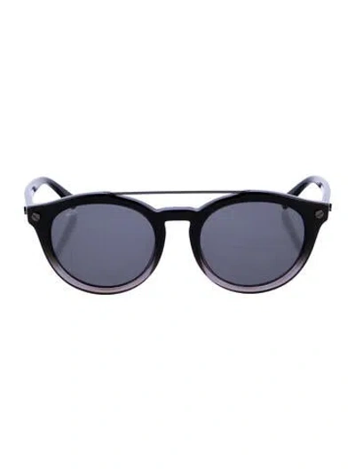 Pre-owned Mcm Round Tinted Sunglasses In Black