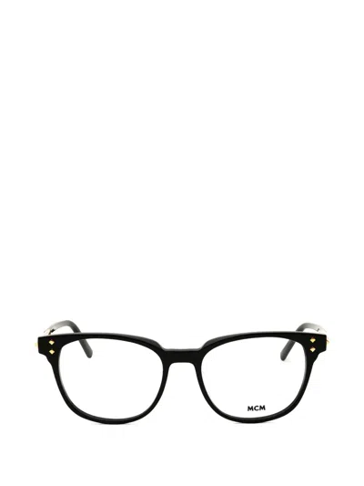 Mcm Round-frame Glasses In Black