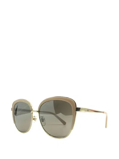 Mcm Round-frame Sunglasses In Brown