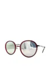 Mcm Round-frame Sunglasses In Red
