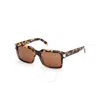 Mcm Roviex Square Unisex Sunglasses Mw0020 56j 54 In Gold
