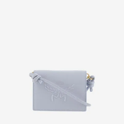 Mcm Royal Blue Himmel Shoulder Wallet