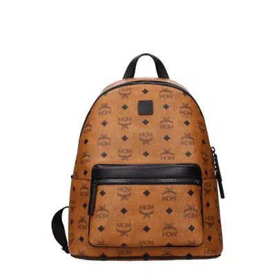 Mcm Men's Brown/cognac Leather Wallets And Pouches