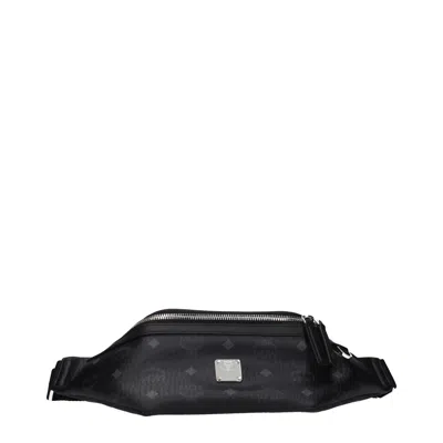 Mcm Men's Fabric Black Backpacks And Messenger Bags