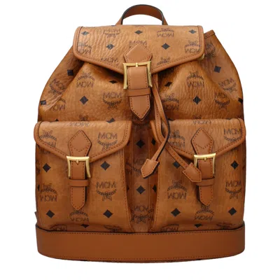 Mcm Women's Bags And Pouches Brown/cognac Fabric