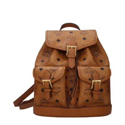 Mcm Women's Bags And Backpacks Arena Fabric Brown/cognac