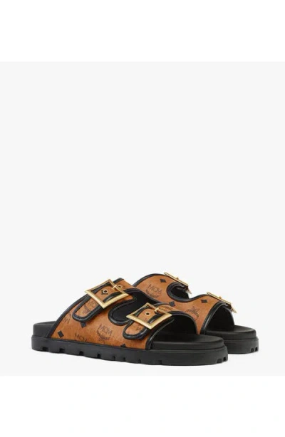 Mcm Sandals In Cognac