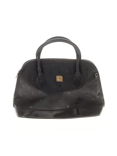 Pre-owned Mcm Satchel In Black