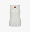 Mcm Sequin Tank Top In White