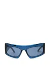 Mcm Shield Geometric-frame Sunglasses In Blue