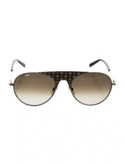 Pre-owned Mcm Shield Gradient Sunglasses In Brown