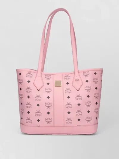 Mcm Shopper Tote Bag In Red