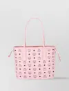 Mcm Shopper Tote Bag With Drawstring And Dual Handles
