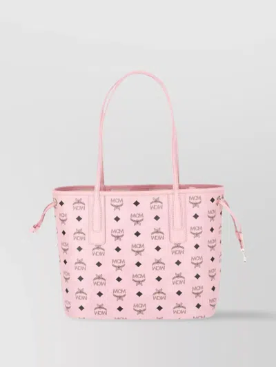 Mcm Shopper Tote Bag With Drawstring And Dual Handles