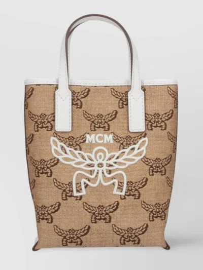 Mcm Shopper With Adjustable Strap And Top Handles