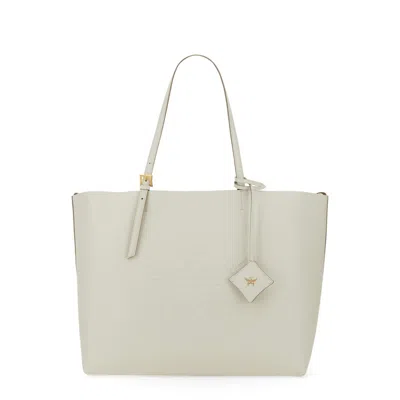 Mcm Shopping Bag Himmel Large In White