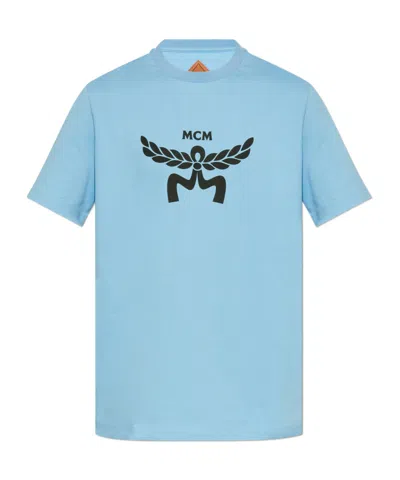 Mcm Short-sleeved T-shirt In Blue
