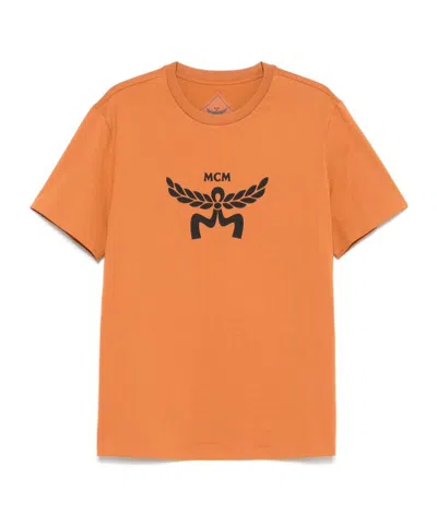 MCM MCM LOGO PRINTED CREWNECK T-SHIRT