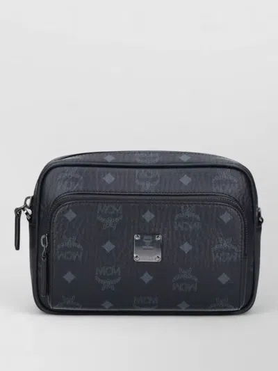Mcm Shoulder Bag Adjustable Strap Front Zip Pocket In Multi