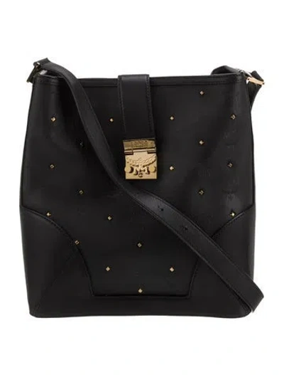 Pre-owned Mcm Shoulder Bag In Black