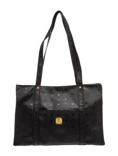 Pre-owned Mcm Shoulder Bag In Black
