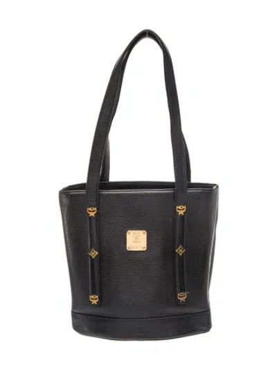 Pre-owned Mcm Shoulder Bag In Black