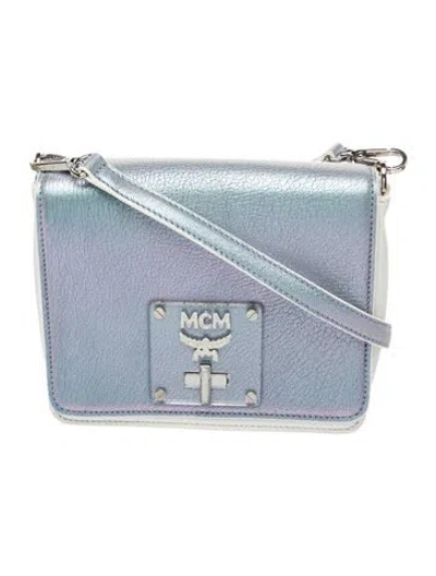 Pre-owned Mcm Shoulder Bag In Blue