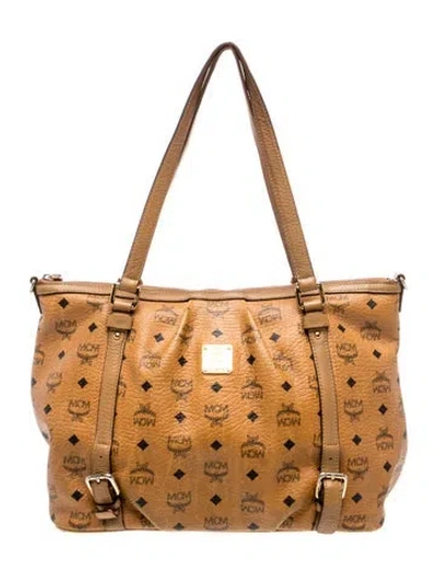 Pre-owned Mcm Shoulder Bag In Neutrals