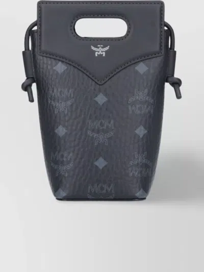 Mcm Shoulder Bag With Front Pocket And Top Handle