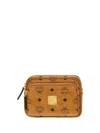 Mcm Women Monogram Shoulder Bag In Brown