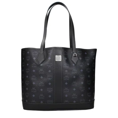 Mcm Shoulder Bags New Liz Female Fabric Black And White