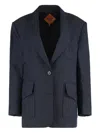 Mcm Single-breasted Blazer In Blue