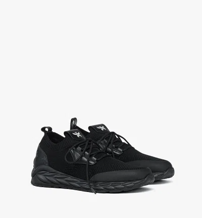 Mcm Skywander Lo Knit Sneakers In Black